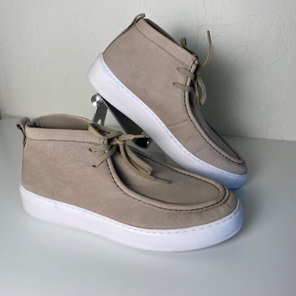 STEVE MADDEN MENS SZ 8 Willis Taupe‎ High Top Sneaker Boot Casual Business - Picture 5 of 10